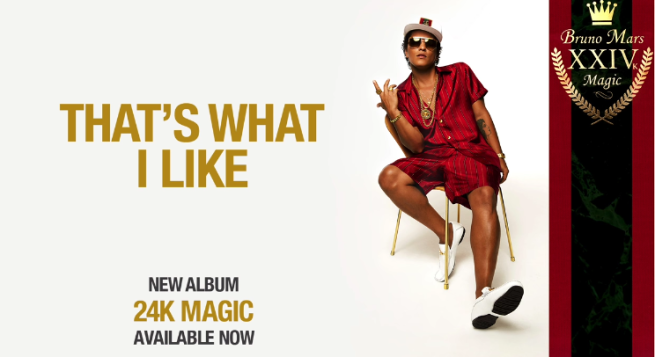 That’s What I Like di Bruno Mars: testo e traduzione ufficiali