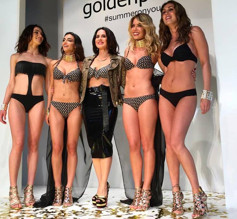 Cecilia Rodriguez, Costanza Caracciolo, Nicole Mazzocato e Ginevra Pisani sfilano in passerella per Goldenpoint