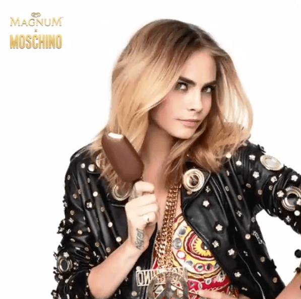 Cara Delevingne è la testimonial di Magnum Double