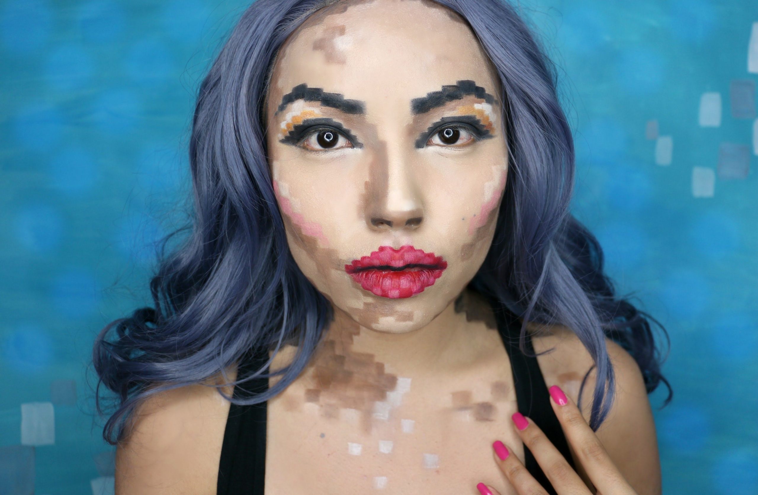 Pixel Make-up, il trucco 8-bit da sfoggiare ad Halloween