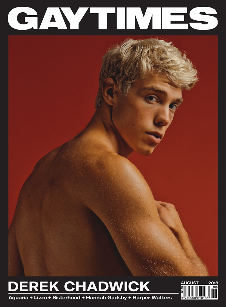 Derek Chadwick in copertina su Gay Times: il coming out del modello
