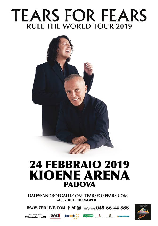 I Tears for Fears in concerto in Italia a febbraio 2019