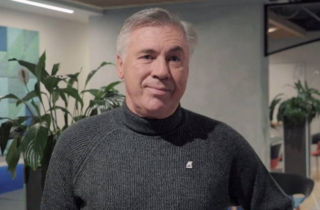 Carlo Ancelotti è il nuovo testimonial dei marchi Kappa, Robe di Kappa, K-Way e Sebago