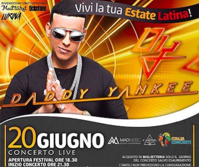 Daddy Yankee protagonista del Milano Latin Festival 2019