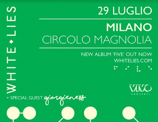 I White Lies tornano in Italia con un nuovo concerto a luglio