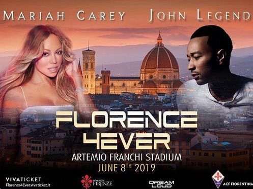 Cancellato il concerto italiano di Mariah Carey e John Legend