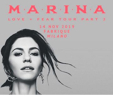Marina in concerto il 14 novembre al Fabrique di Milano