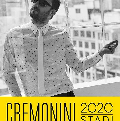 Tour 2020 di Cesare Cremonini: annunciate le prime date