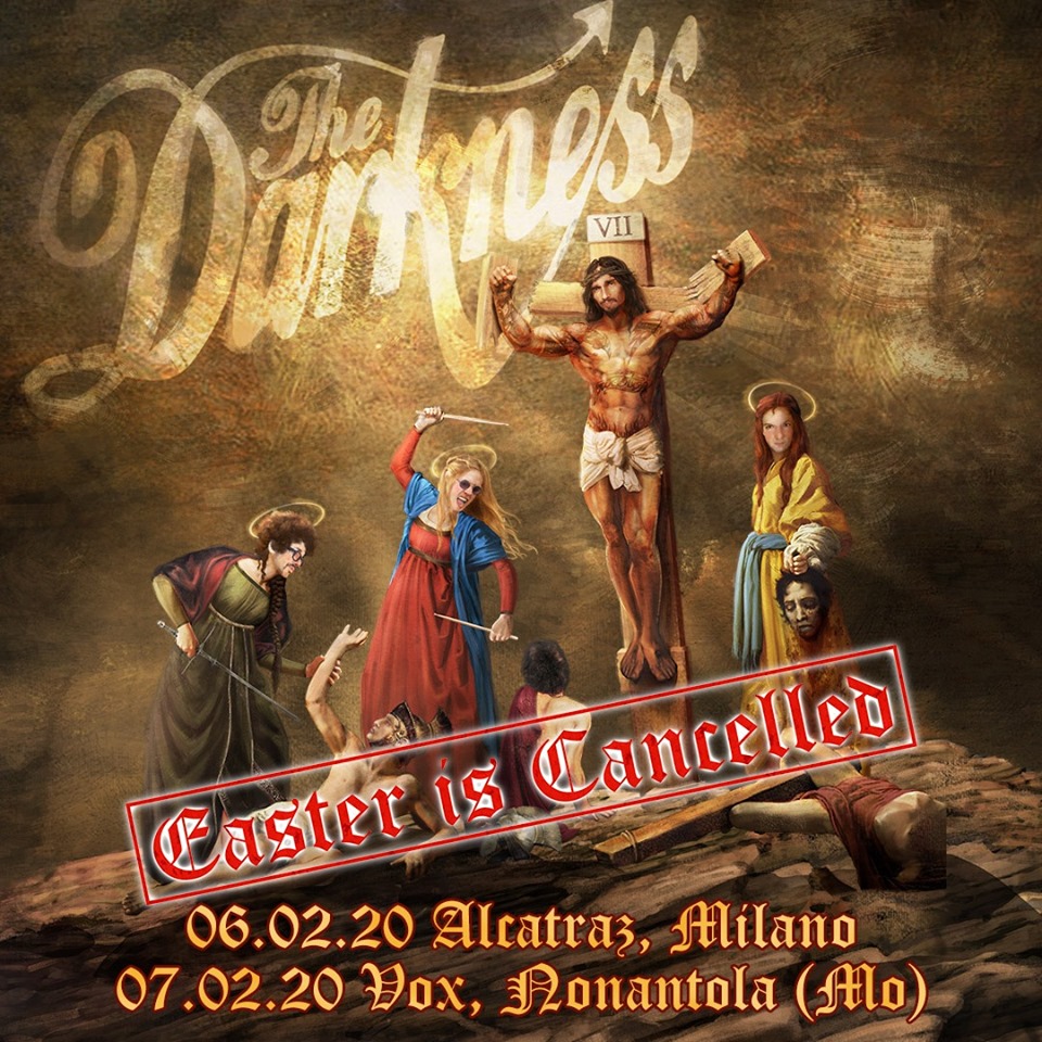 I The Darkenss in concerto in Italia a febbraio 2020