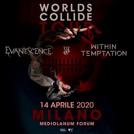 Evanescence e Within Temptation in concerto ad Assago il 14 aprile 2020