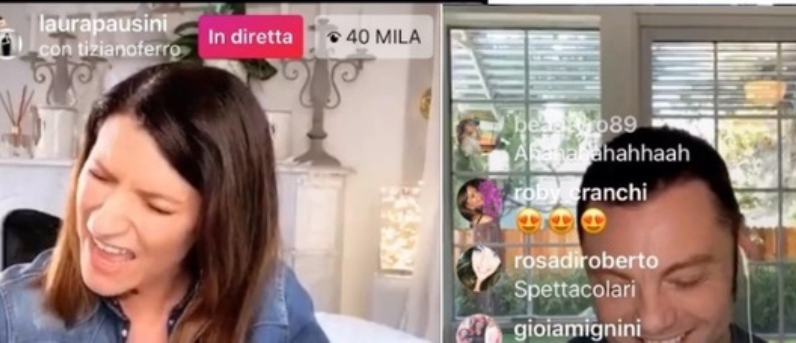 Laura Pausini e Tiziano Ferro cantano Non me lo so spiegare: in 40mila su Instagram