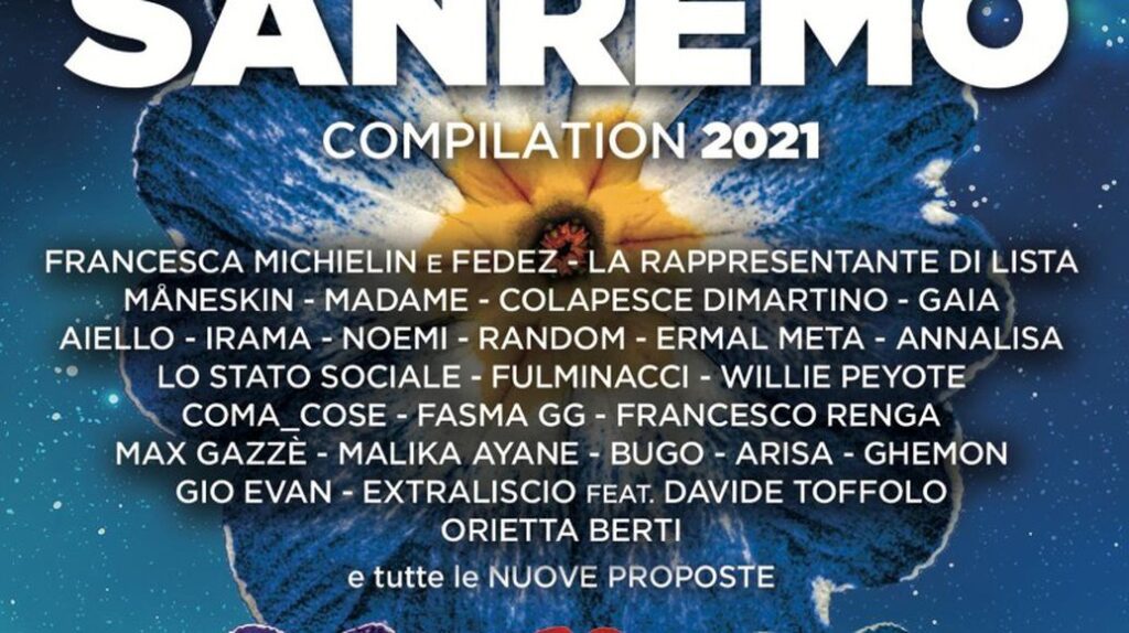 Sanremo 2021: la tracklist della compilation ufficiale
