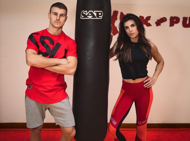 Georgian Cimpeanu ed Elisabetta Canalis