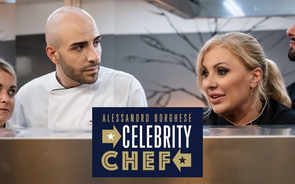Tina Cipollari e Simone Di Matteo si sfidano in tv a Celebrity Chef di Alessandro Borghese