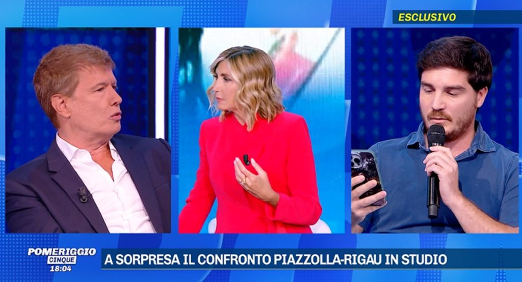 Minacce di morte a Pomeriggio 5 di Myrta Merlino, Javier Rigau ad Andrea Piazzolla: “Ti ammazzo”