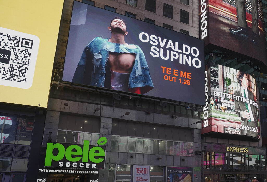 Osvaldo Supino sceglie Times Square per il lancio del nuovo brano Te e me